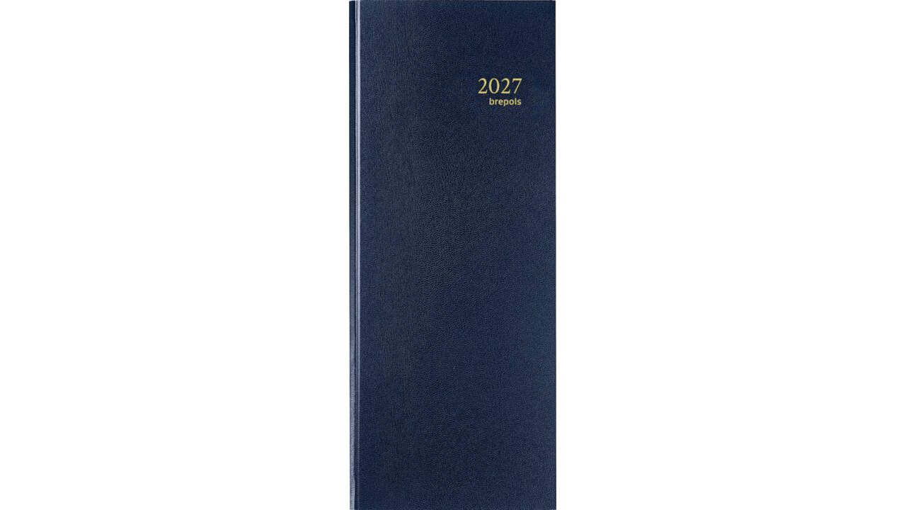 Agenda 2027 Brepols Saturnus Lima 1dag/1pagina blauw