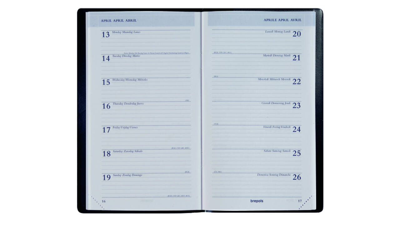 Agenda 2027 Brepols Breplan Seta 7dagen/1pagina assorti