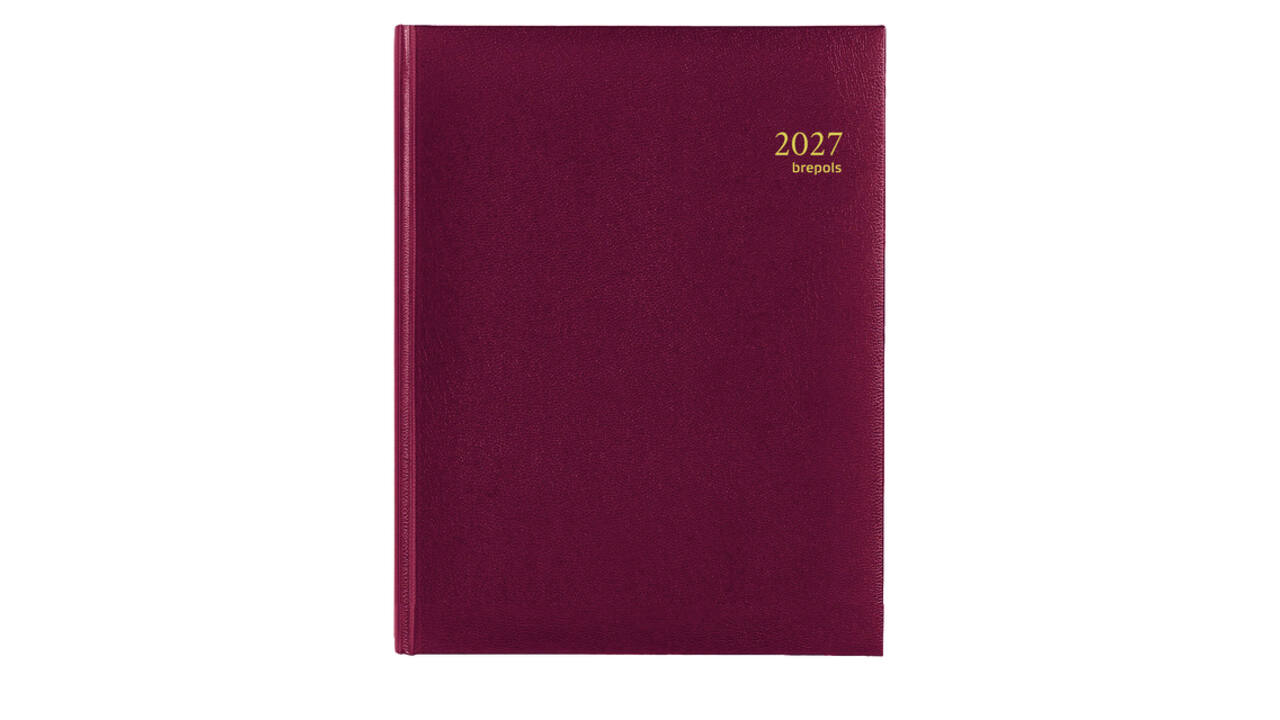 Agenda 2027 Brepols Timing Lima 7dagen/2pagina's zestalig bordeaux