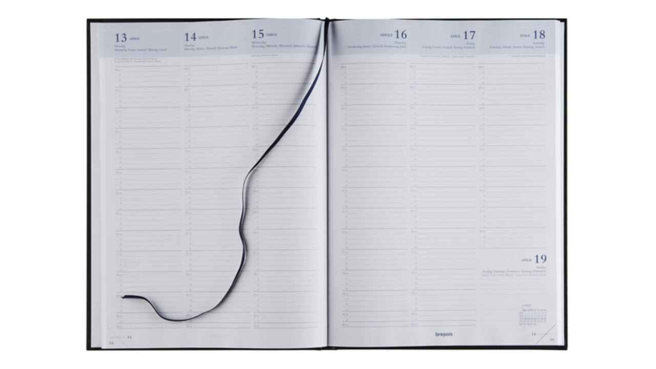 Agenda 2027 Brepols Omega Lima 7dagen/2pagina's blauw
