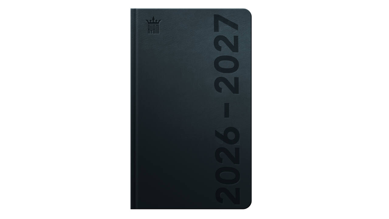 Schoolagenda 2026-2027 Ryam Cursus DeLuxe 7dagen/2pagina's zwart