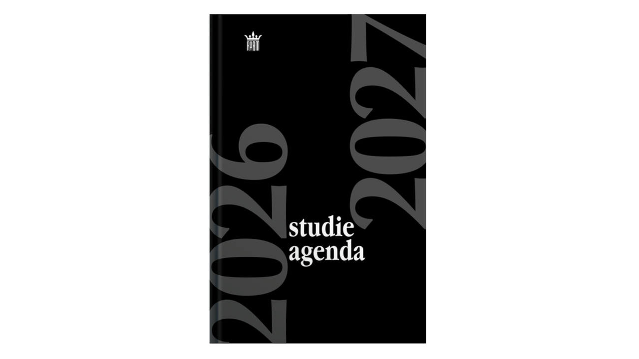 Schoolagenda 2026-2027 Ryam Studie 7dagen/2pagina's zwart