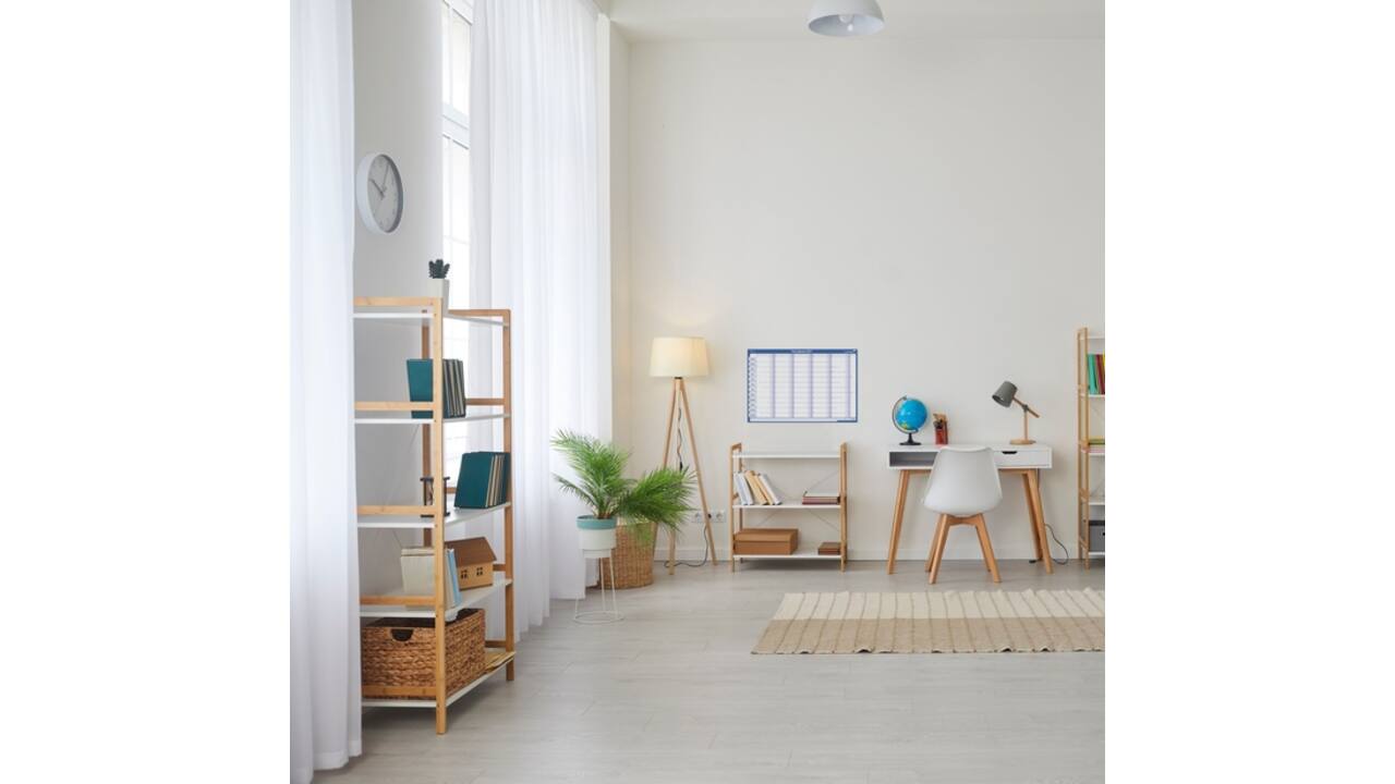 Jaarplanner 2026 Legamaster 90x60cm horizontaal gelamineerd en oprolbaar Engelstalig