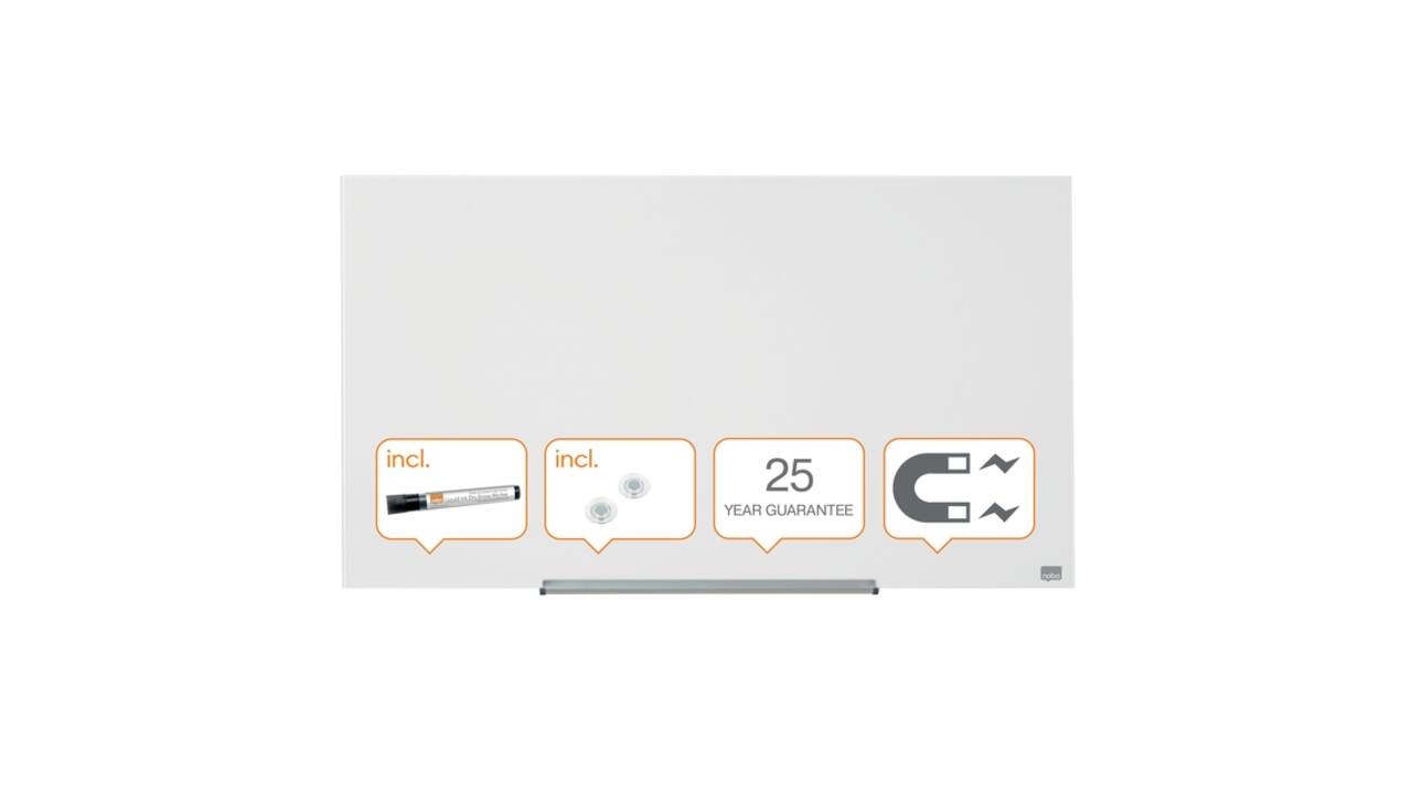 Glasbord Nobo Impression Pro 99,3x55,9cm briljant wit