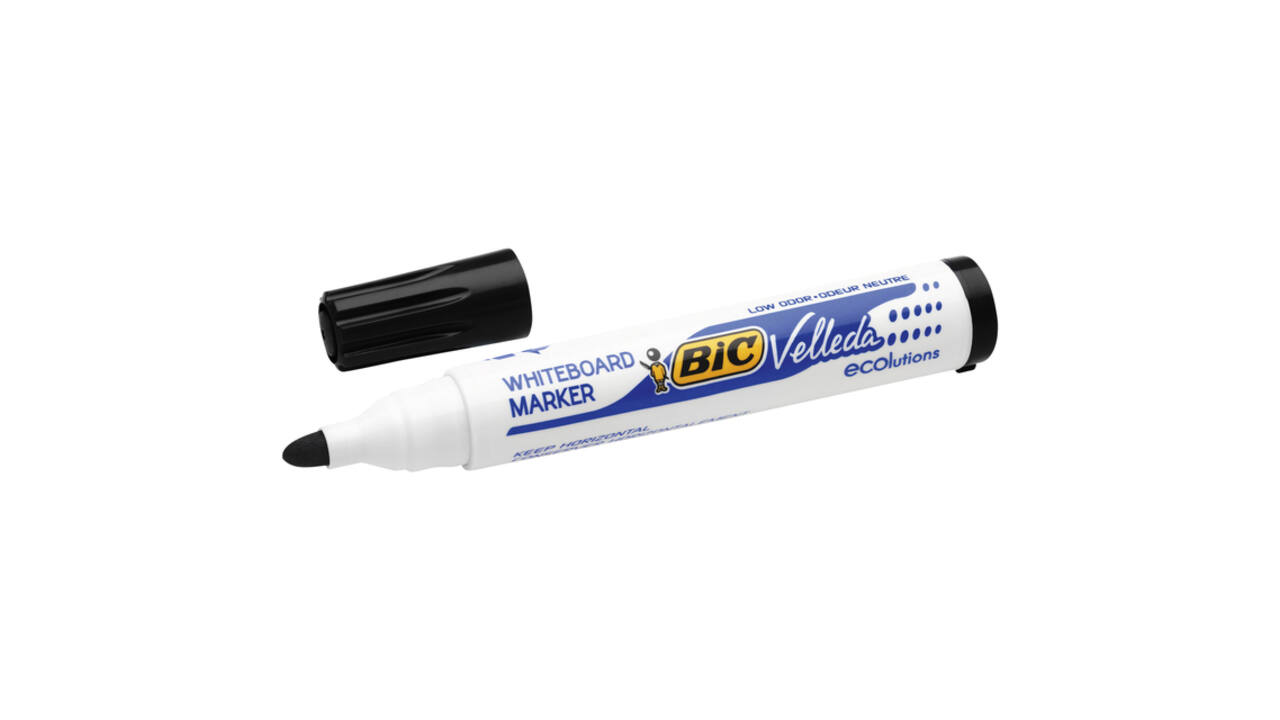 Whiteboardmarker Bic Velleda 1701 rond large zwart