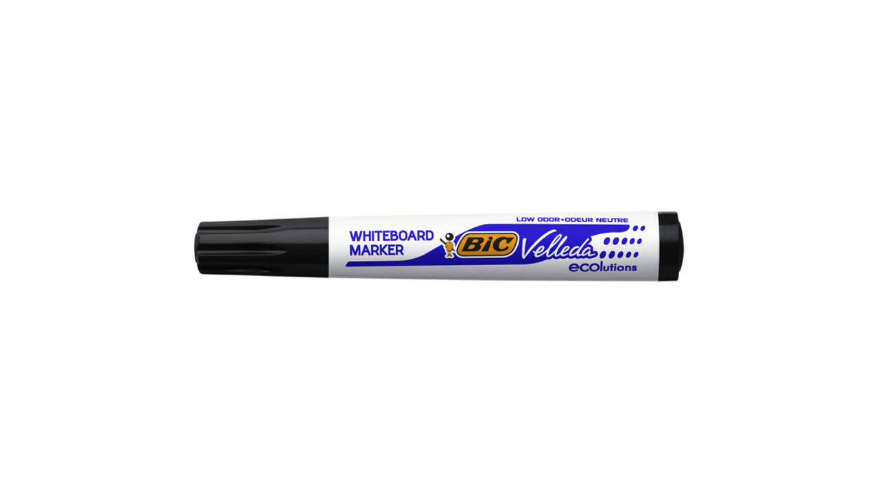 Whiteboardmarker Bic Velleda 1701 rond large zwart