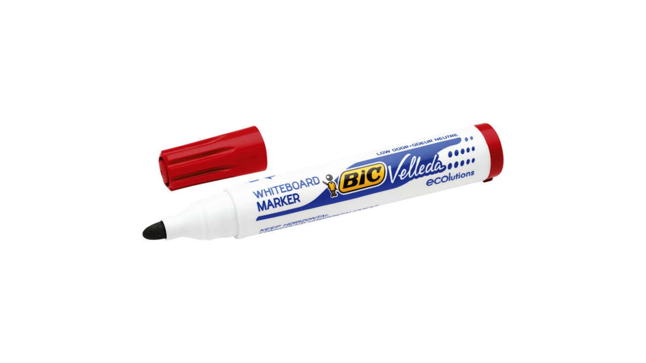 Whiteboardmarker Bic Velleda 1701 rond large rood