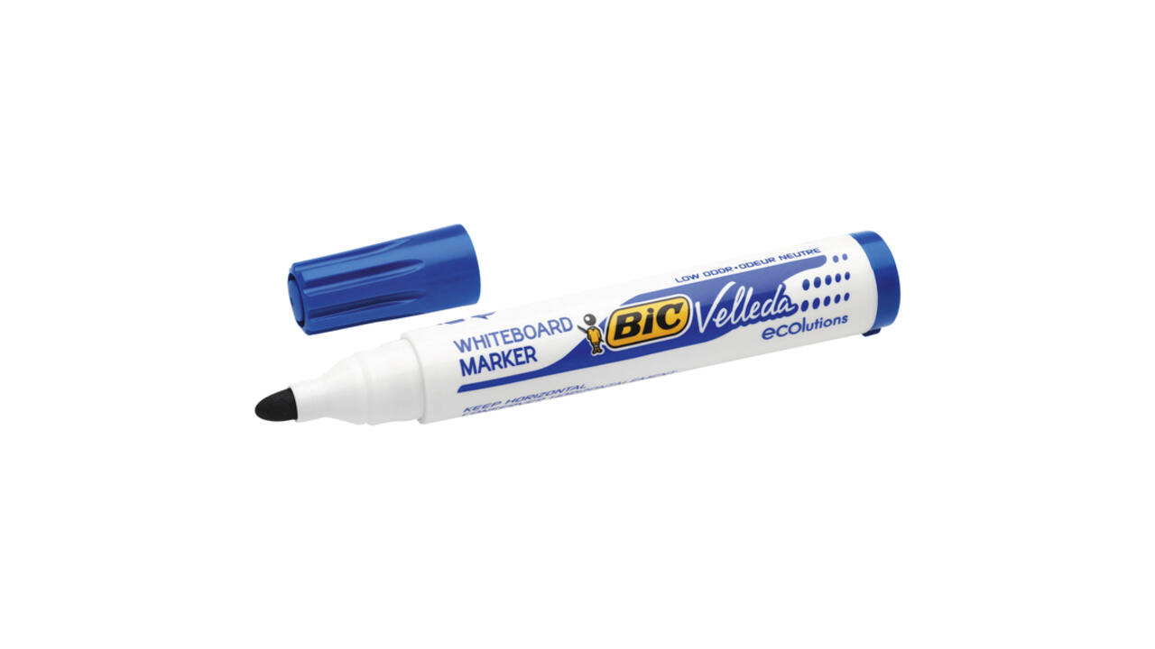 Whiteboardmarker Bic Velleda 1701 rond large blauw