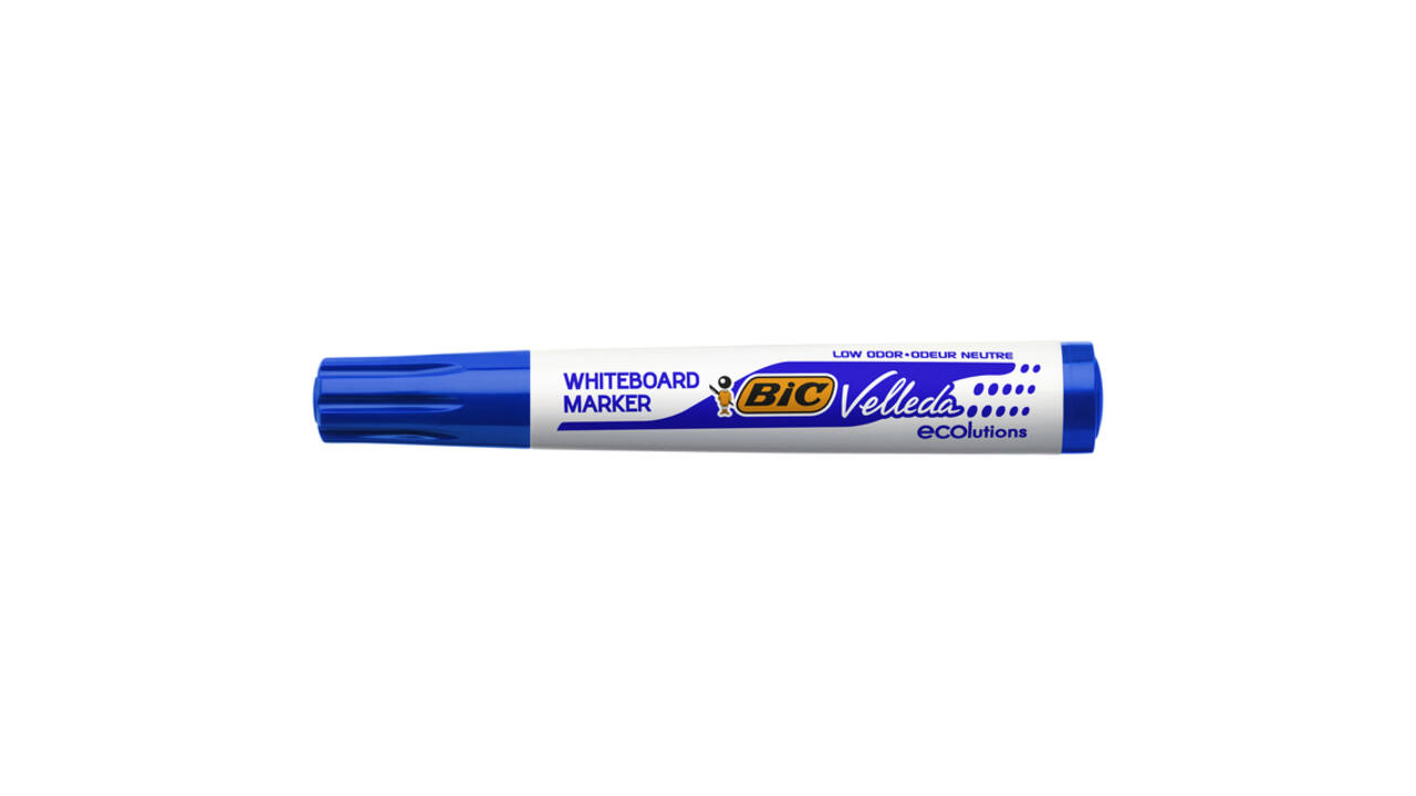 Whiteboardmarker Bic Velleda 1701 rond large blauw