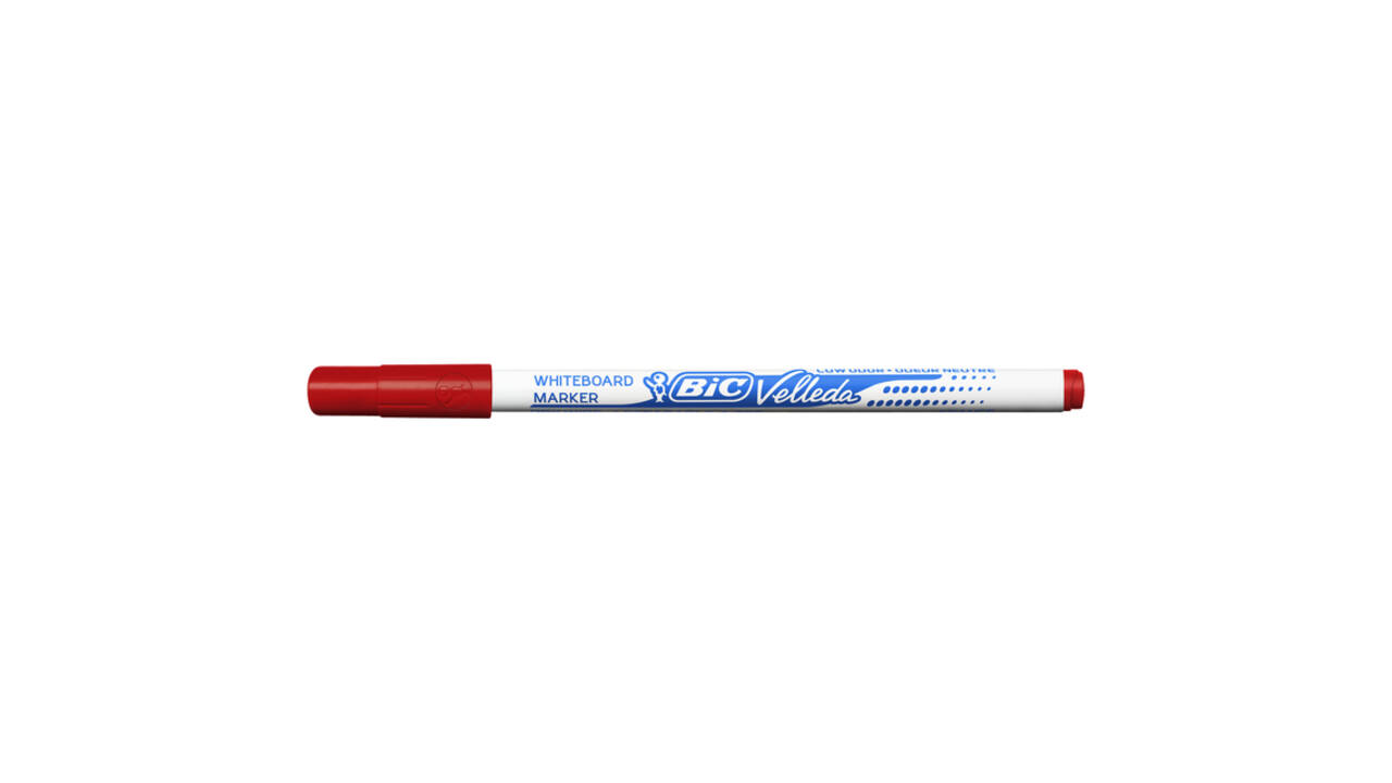 Whiteboardmarker Bic Velleda 1721 rond fijn rood
