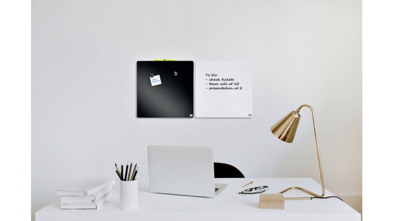 Whiteboard Nobo tegel 36x36cm wit magnetisch