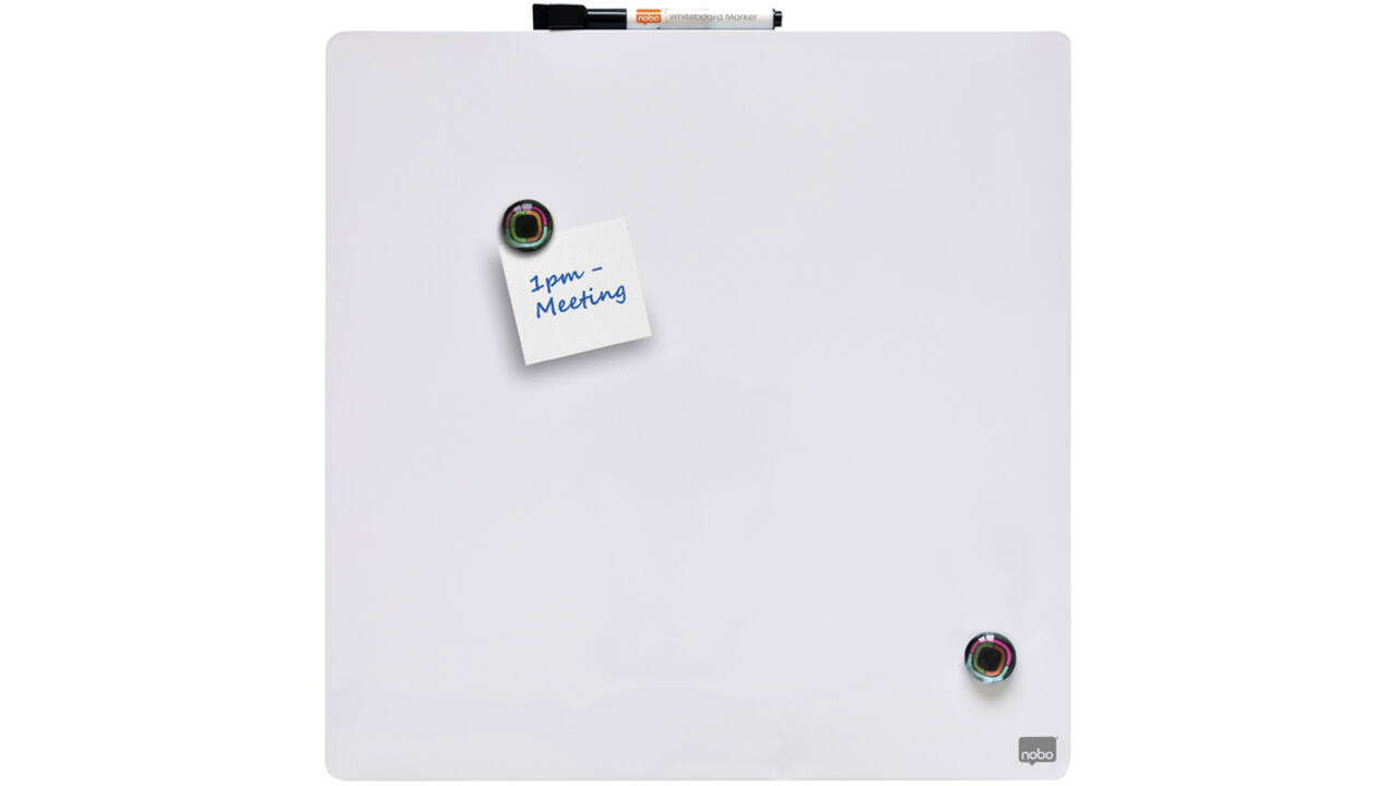 Whiteboard Nobo tegel 36x36cm wit magnetisch