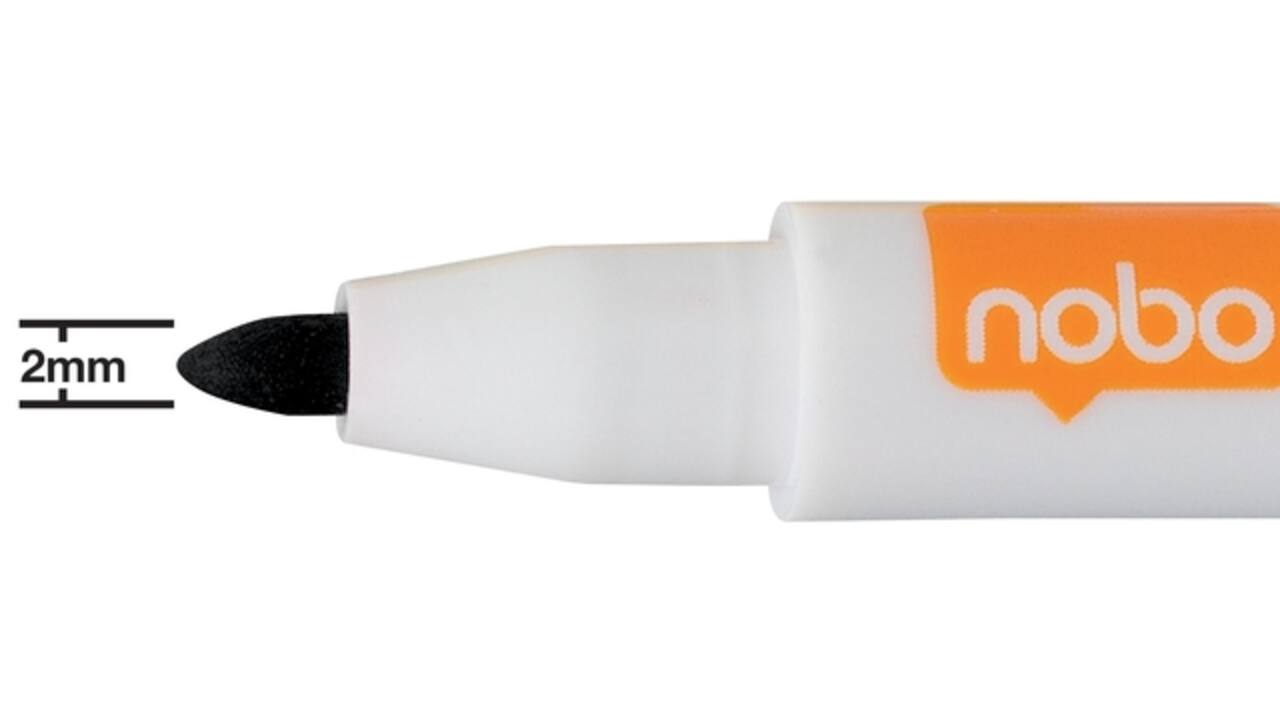 Whiteboardmarker Nobo mini assorti 6 stuks
