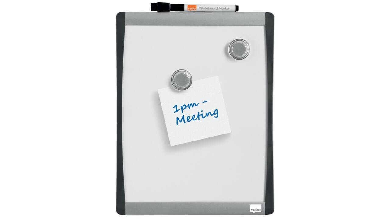 Whiteboard Nobo 28x21.5cm gewelfd