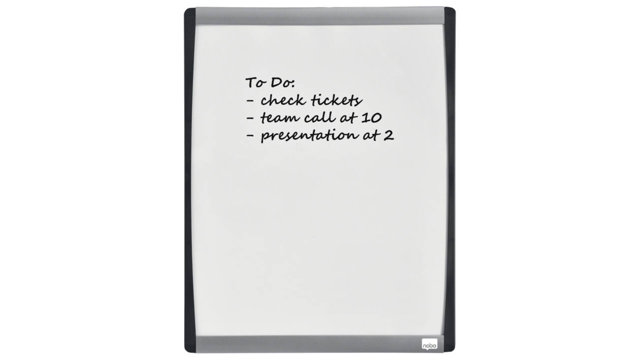 Whiteboard Nobo 35.5x28cm gewelfd