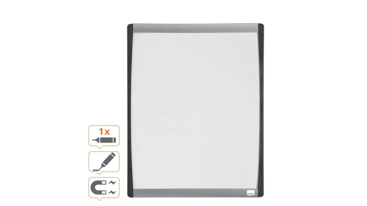 Whiteboard Nobo 35.5x28cm gewelfd