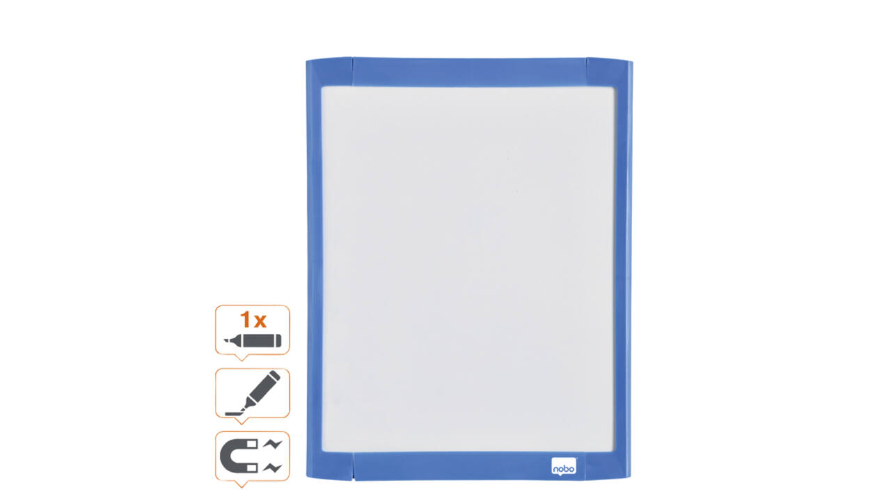 Whiteboard Nobo 21.6x28cm magnetisch assorti