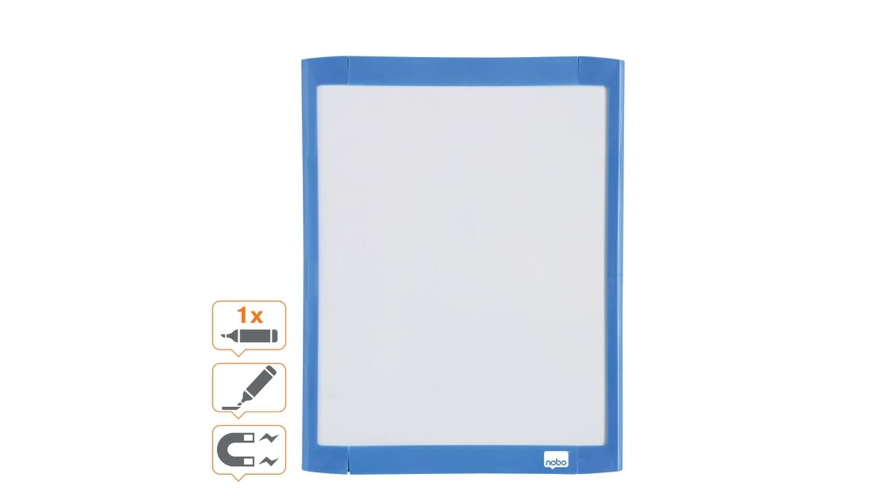 Whiteboard Nobo 21.6x28cm magnetisch assorti