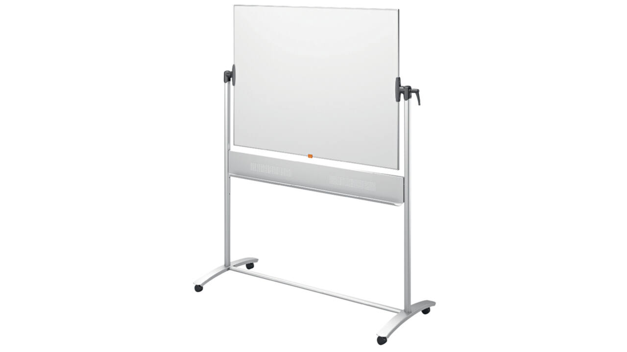 Whiteboard Nobo kantelbord mobiel 90x120cm staal