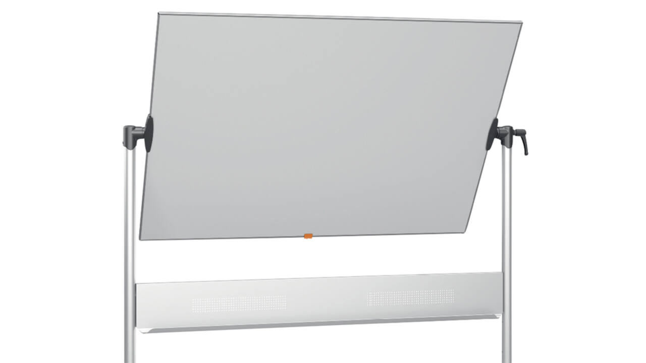 Whiteboard Nobo kantelbord mobiel 90x120cm staal