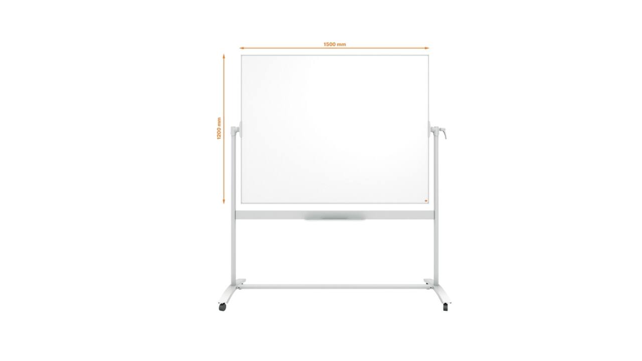 Whiteboard Nobo kantelbord 120x150cm magnetisch emaille