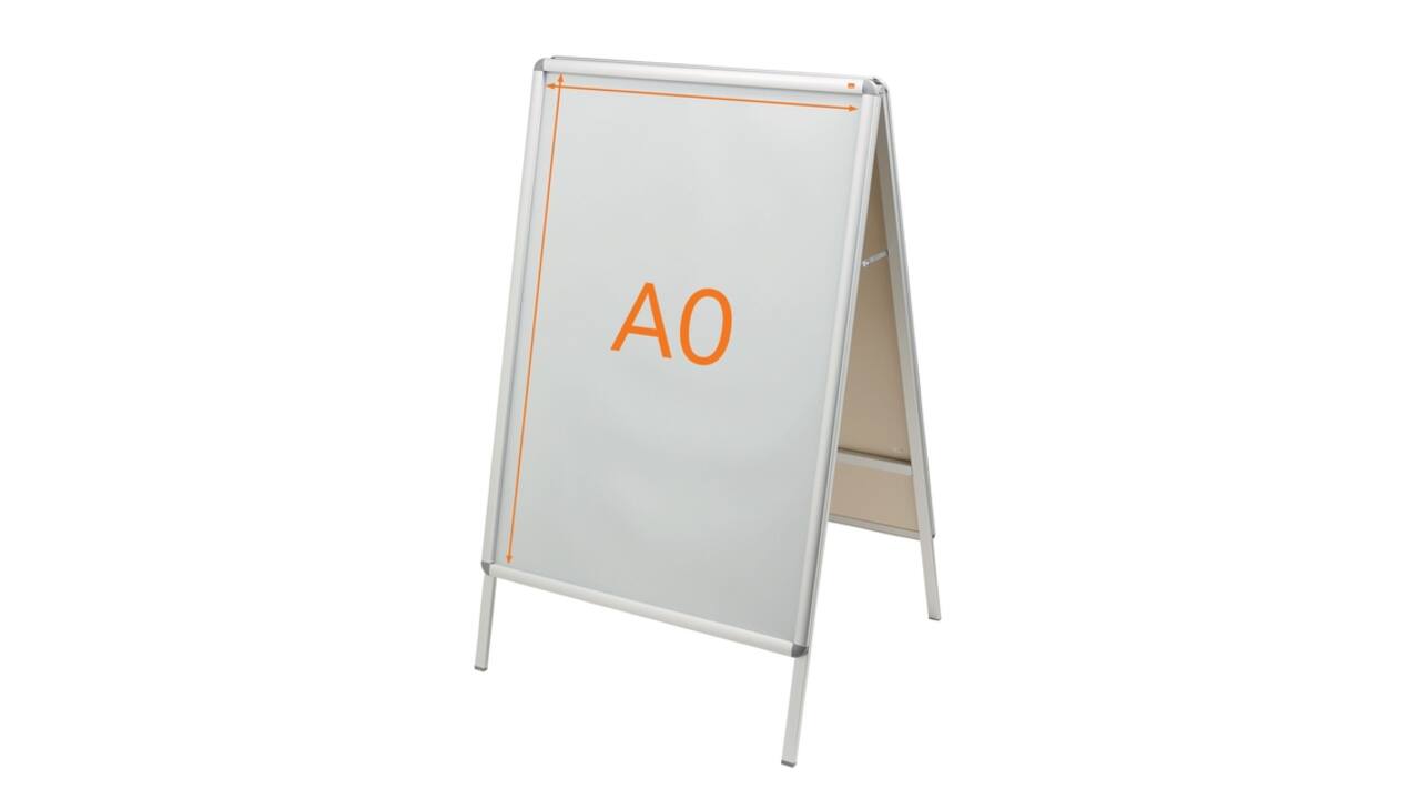 Stoepbord Nobo Essence A0 1189x841mm met kliklijst