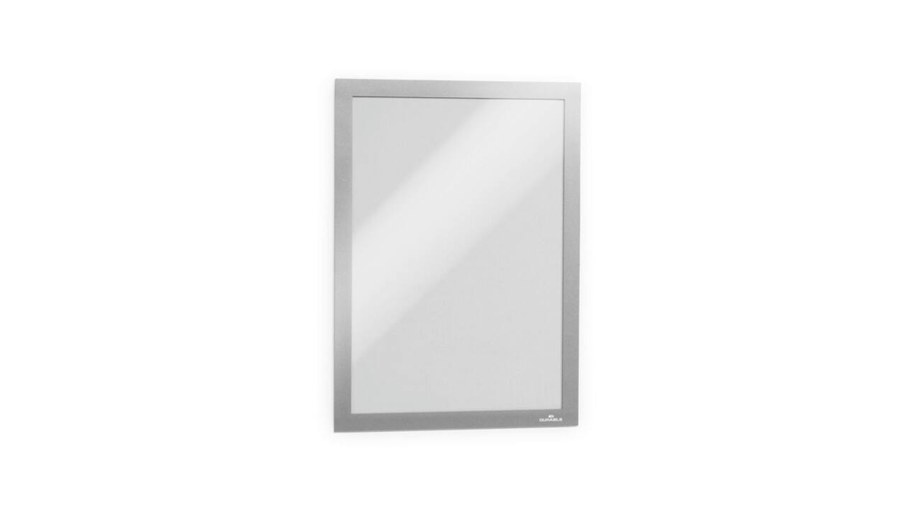 Duraframe Durable 487223 A4 zilvergrijs 2 stuks