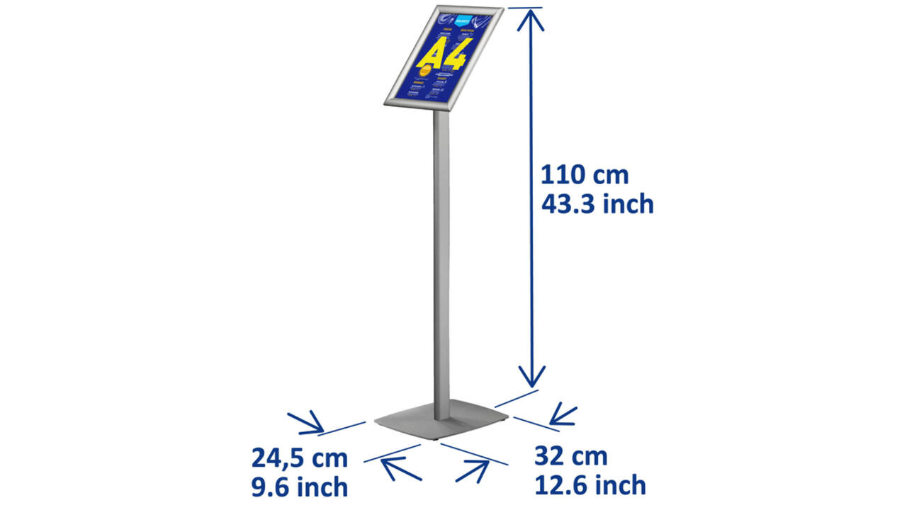 Infostandaard Europel incl. A4 kliklijst 25mm