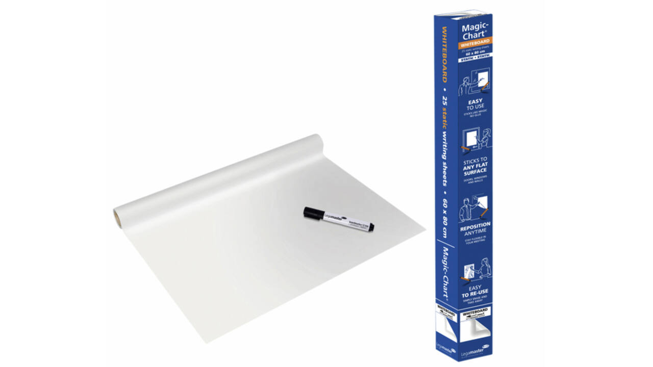 Magic-Chart Legamaster Whiteboard 600x800mm wit 25 vel