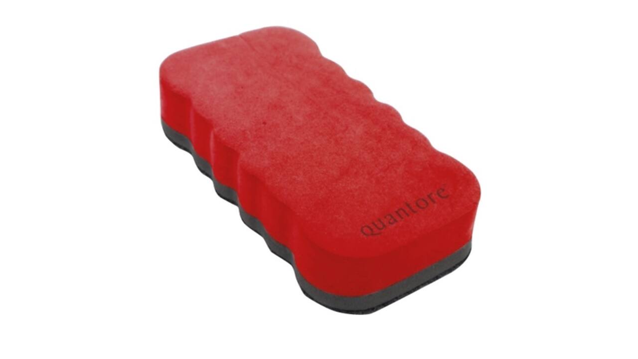 Whiteboardwisser Quantore magnetisch rood