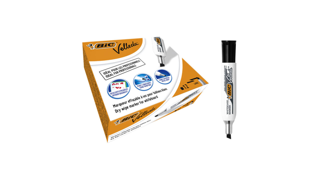 Whiteboardmarker Bic Velleda 1781 schuin large zwart