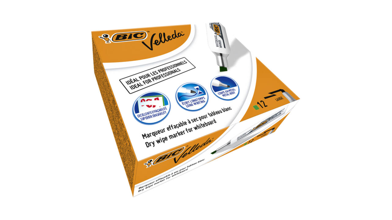 Whiteboardmarker Bic Velleda 1781 schuin large groen