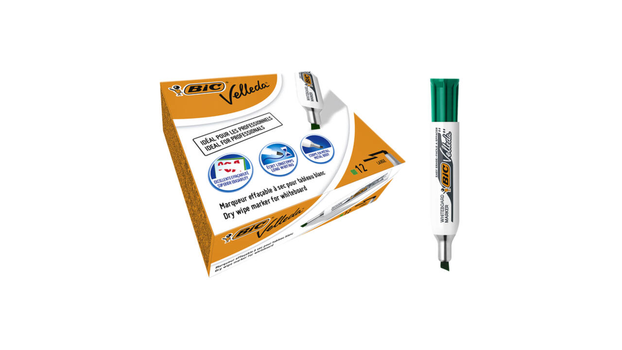 Whiteboardmarker Bic Velleda 1781 schuin large groen