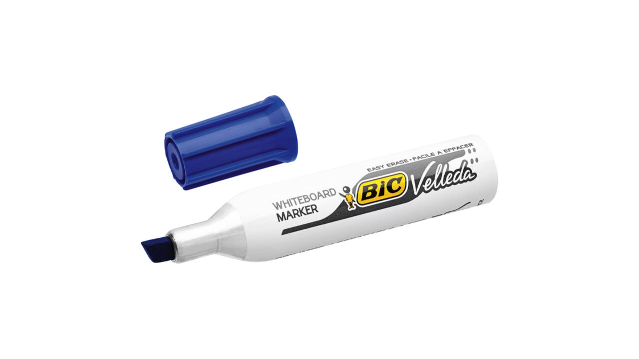 Viltstift Bic Velleda 1781 whiteboard schuin large assorti 4 stuks