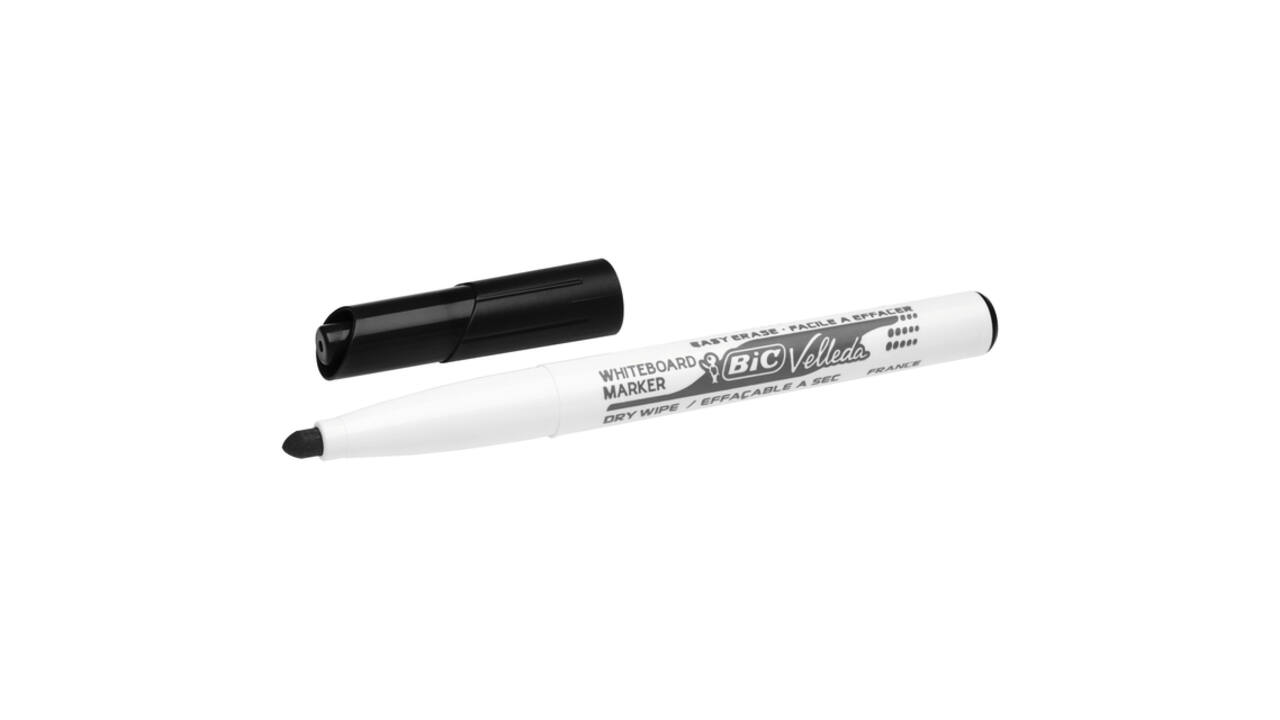 Whiteboardmarker Bic Velleda 1741 rond medium zwart