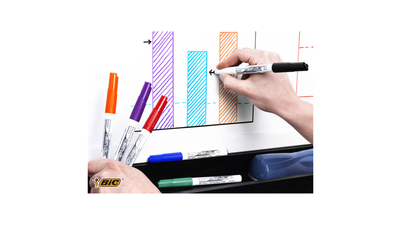 Whiteboardmarker Bic Velleda 1741 rond medium rood