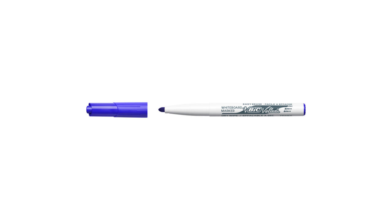 Whiteboardmarker Bic Velleda 1741 rond medium blauw