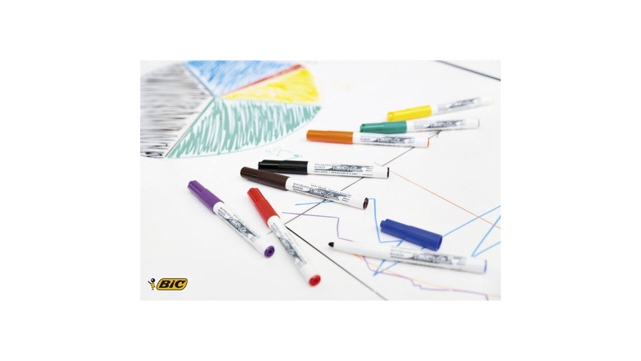 Whiteboardmarker Bic Velleda 1741 rond medium groen
