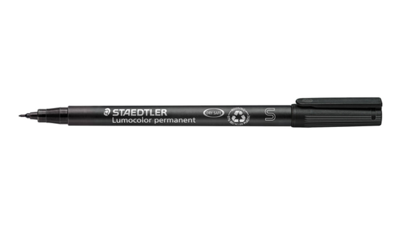 Viltstift Staedtler Lumocolor 313 permanent S zwart