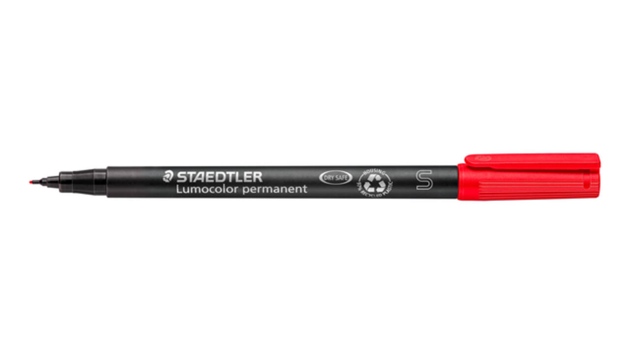 Viltstift Staedtler Lumocolor 313 permanent S rood