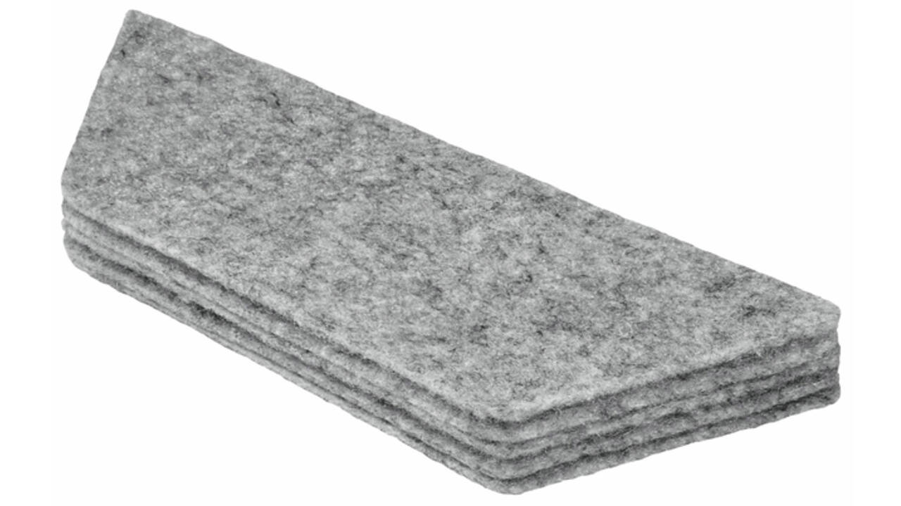 Navulling Nobo voor magnetische whiteboardwisser wit 10 stuks