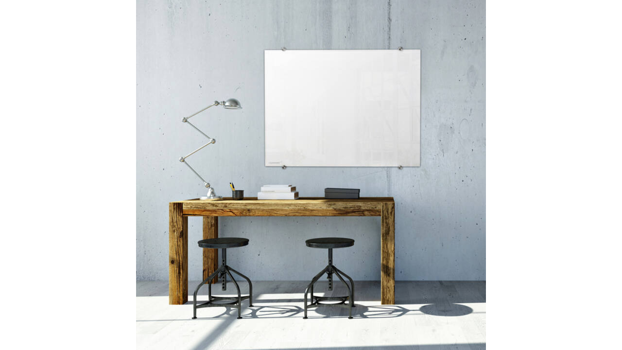 Glasbord Legamaster 90x120cm wit