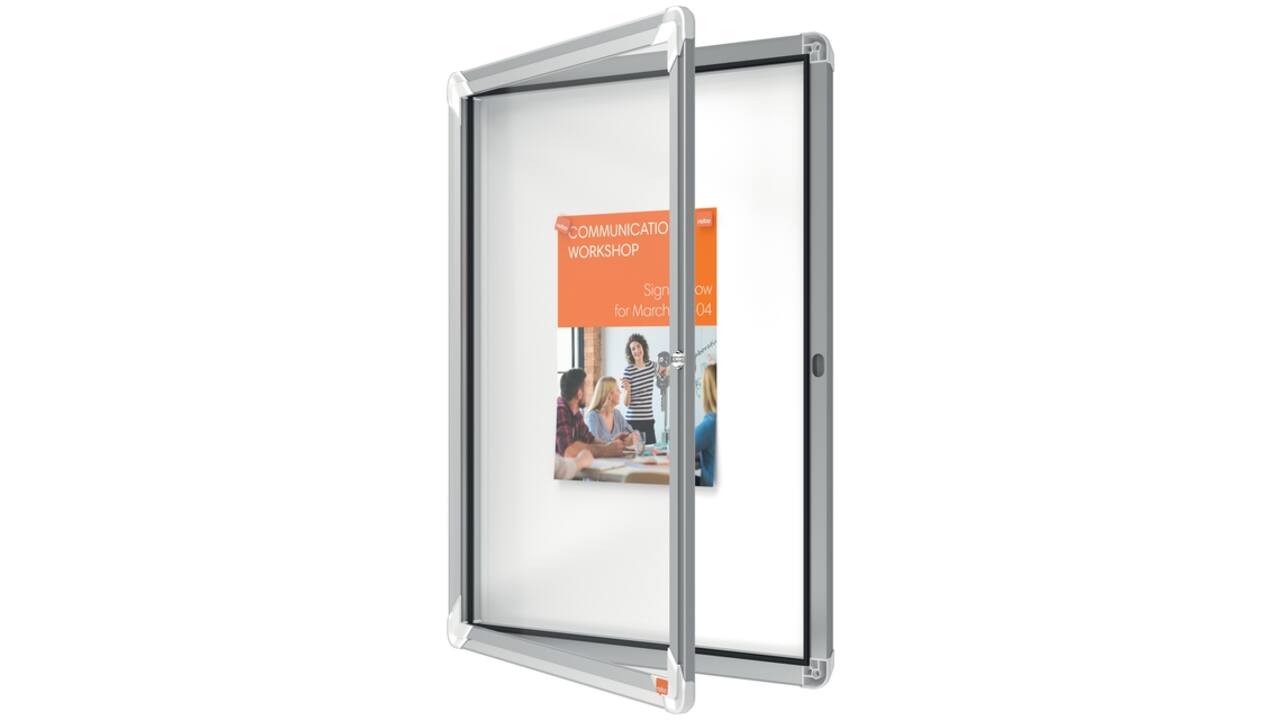 Binnenvitrine Nobo Premium Plus 4xA4 draaideur magnetisch