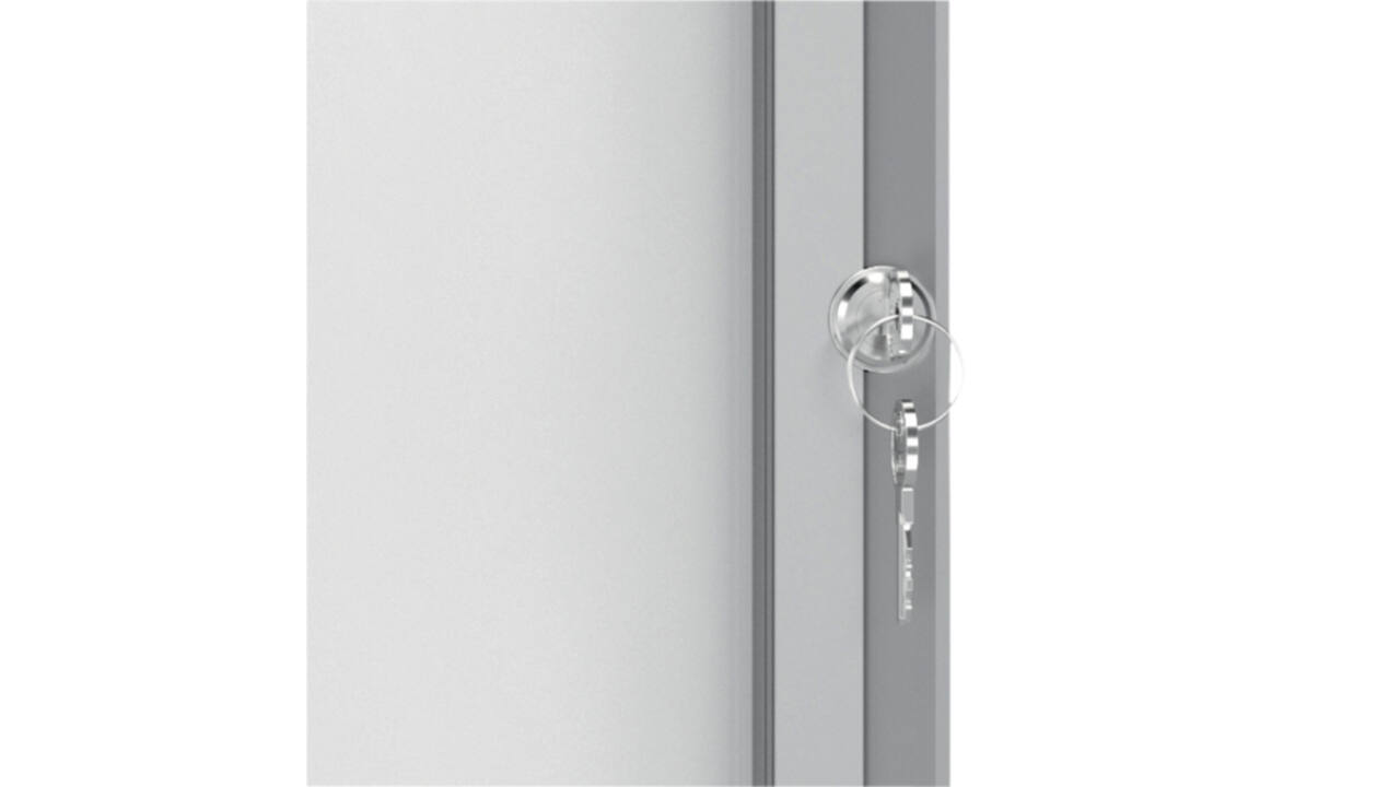 Buitenvitrine Nobo Premium Plus 9xA4 draaideur magnetisch