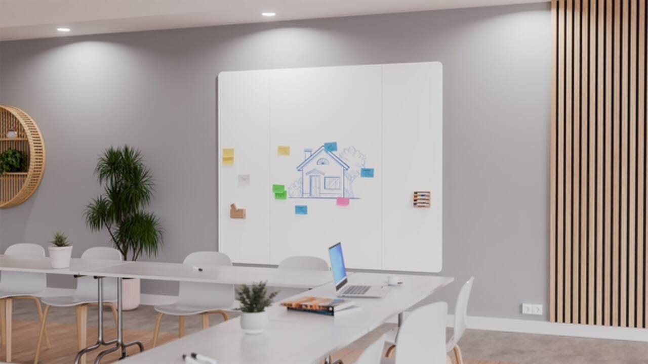 Whiteboard Legamaster Wall-Up 200x59,5cm