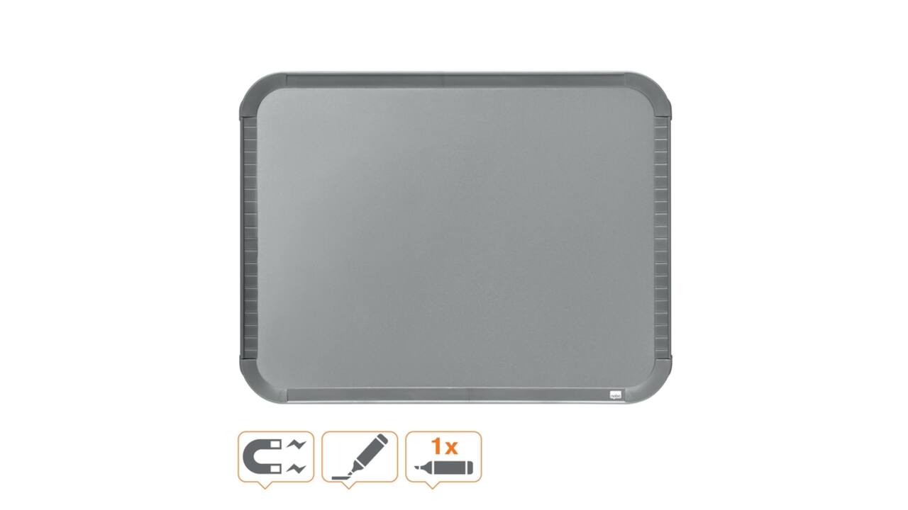 Whiteboard Nobo Slim Line 22x28cm zilver