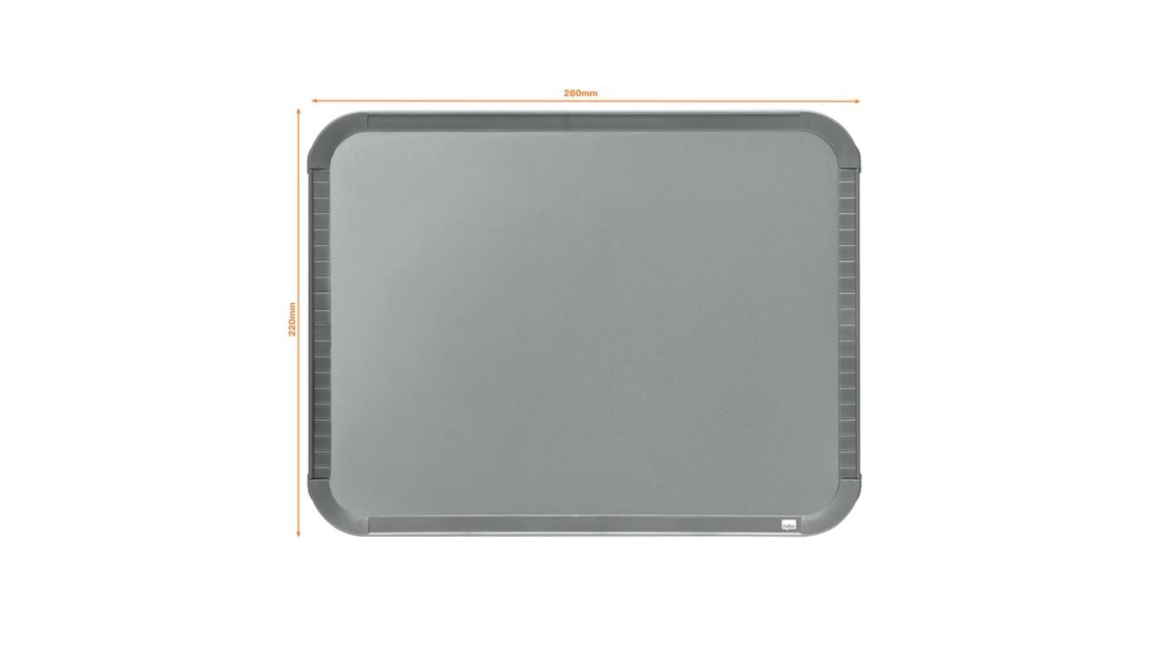 Whiteboard Nobo Slim Line 22x28cm zilver