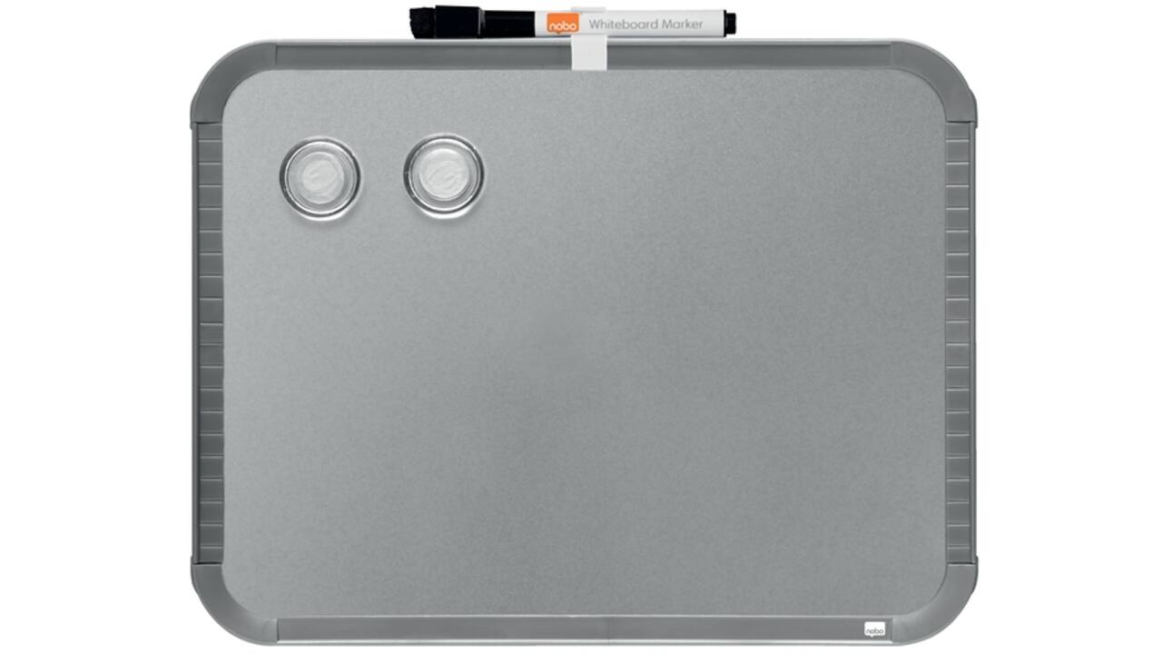 Whiteboard Nobo Slim Line 22x28cm zilver