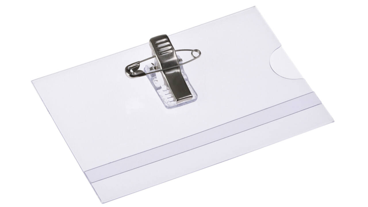 Badge Europel met clip en speld 90x60mm