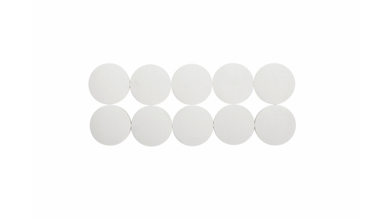 Magneet MAUL Solid 38mm 2500gr wit 10 stuks